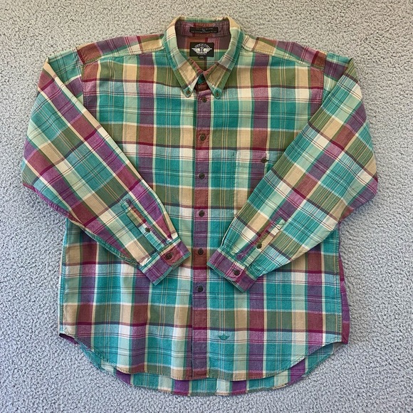 Dockers Other - DOCKERS Men's Long Sleeve Plaid Button Down Shirt Size XL
